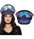GORRA POLICIA MORADO CON PLUMAS
